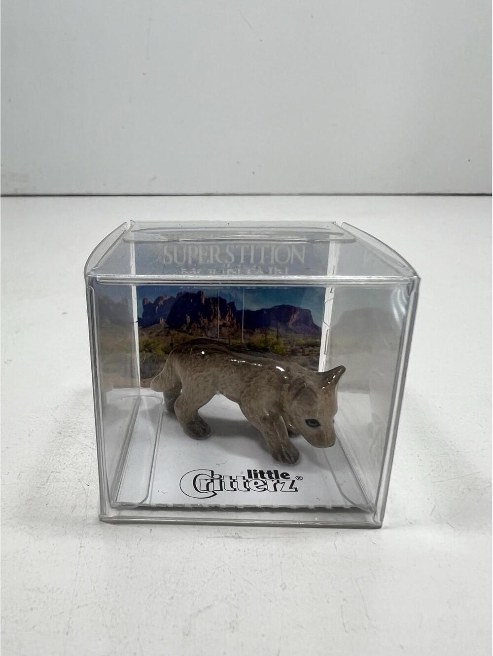 Little Critterz Wolf Cub “Mohawk” Figurine Porcelain
